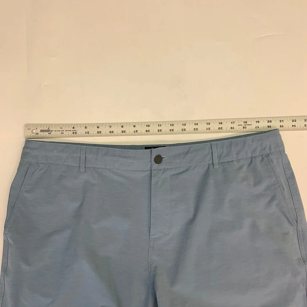 Faherty‎ All Day Shorts Mens Size 40 Blue Casual Flat Front Recycled Blend